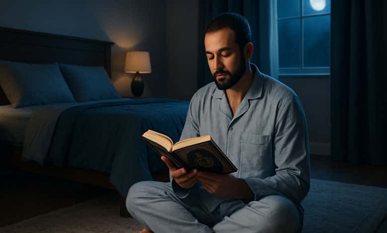 قراءة سورة الملك قبل النوم ابن باز و وبعد صلاة العشاء ما الحكمة؟ فتوى الشيخ تجيب