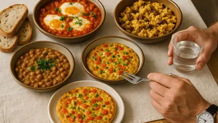 أكلة سريعة في 5 دقائق للفطار للغداء للعشاء بدون لحم