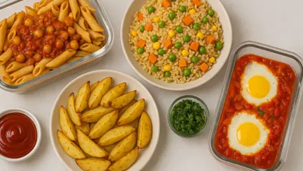 اكلات اقتصادية للغداء بدون لحوم سهلة سريعة غير مكلفة مع أكلة سريعة في 5 دقائق