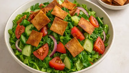 صورة توضيحية لفتوش لبناني مشبع