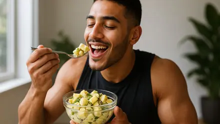 صورة توضيحية لسلطة البطاطس بالمايونيز الصحية