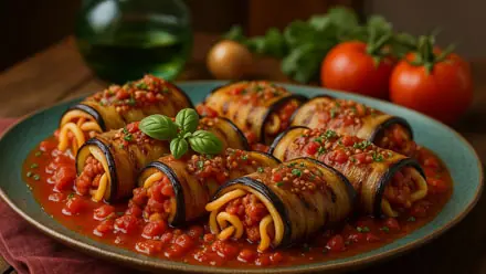 طريقة عمل رولات الباذنجان بالجبن مع لفائق ووصفة رول بالخلطة بالمكرونة